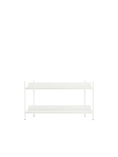 Compile Shelving System, Konfiguration 1 von Muuto - Weiß - Jacobsen Plus