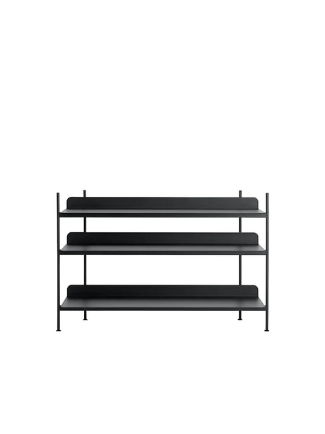 Compile Shelving System, Konfiguration 2 von Muuto - Schwarz - Jacobsen Plus