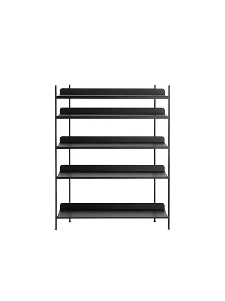 Compile Shelving System, Konfiguration 3 von Muuto - Schwarz - Jacobsen Plus