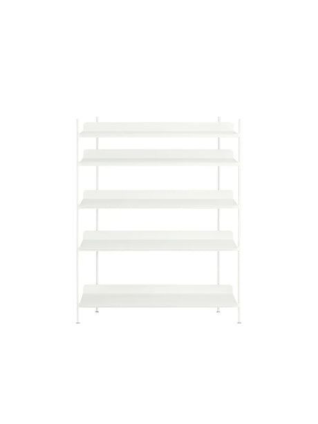 Compile Shelving System, Konfiguration 3 von Muuto - Weiß - Jacobsen Plus