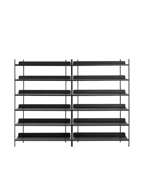 Compile Shelving System, Konfiguration 8 von Muuto - Schwarz - Jacobsen Plus