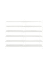 Compile Shelving System, Konfiguration 8 von Muuto - Weiß - Jacobsen Plus
