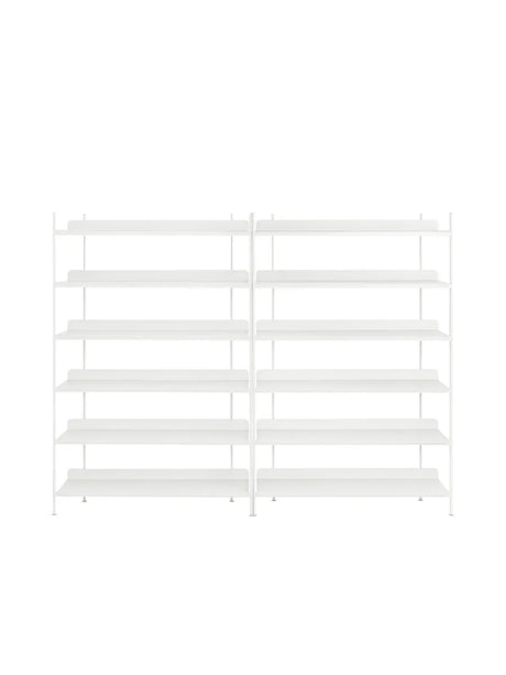 Compile Shelving System, Konfiguration 8 von Muuto - Weiß - Jacobsen Plus