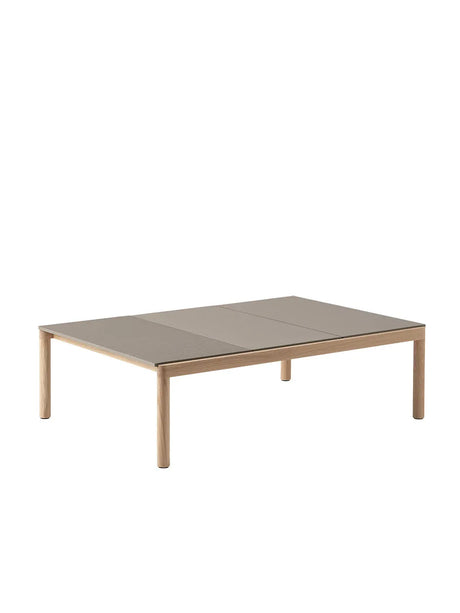 Couple Coffee Table, 120 x 84 cm von Muuto - Taupe - Eiche / Wavy - Jacobsen Plus