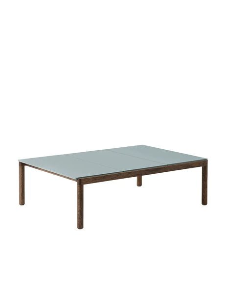 Couple Coffee Table, 120 x 84 cm von Muuto - Pale Blue - Dunkel geölte Eiche / Plain - Jacobsen Plus