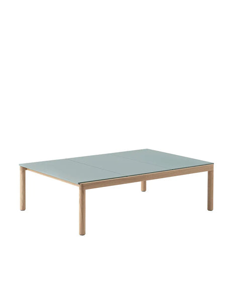 Couple Coffee Table, 120 x 84 cm von Muuto - Pale Blue - Eiche / Plain - Jacobsen Plus