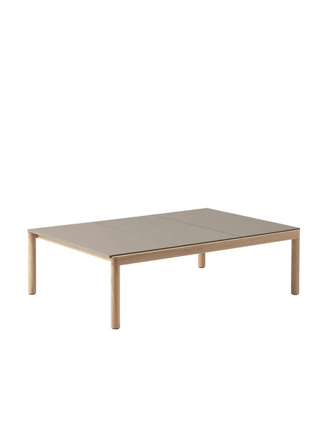 Couple Coffee Table, 120 x 84 cm von Muuto - Taupe - Eiche / Plain - Jacobsen Plus