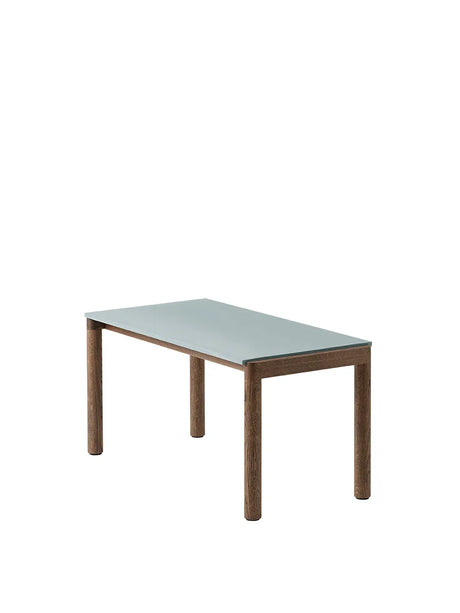 Couple Coffee Table, 40 x 84 cm von Muuto - Pale Blue - dunkel geölte Eiche / Plain - Jacobsen Plus