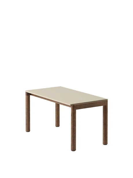 Couple Coffee Table, 40 x 84 cm von Muuto - Sand - Dunkel geölte Eiche / Plain - Jacobsen Plus