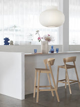 Cover Counter Stool, oak w. cognac leather fra Muuto - 2 - Jacobsen Plus