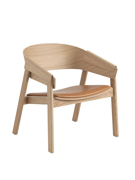 Cover Lounge Chair, Eiche m. Cognac-Leder von Muuto - 1 - Jacobsen Plus
