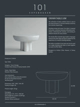 Crown Table, low bone white fra 101 Copenhagen - 5 - Jacobsen Plus
