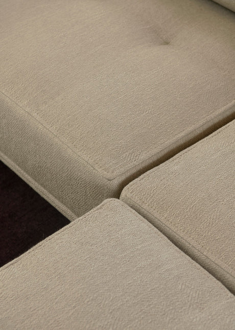 Delphi 450G, 3-Personen Open End und Chaiselongue von Fredericia Furniture - Keiga 0762 / gebürstetes Aluminium - Jacobsen Plus