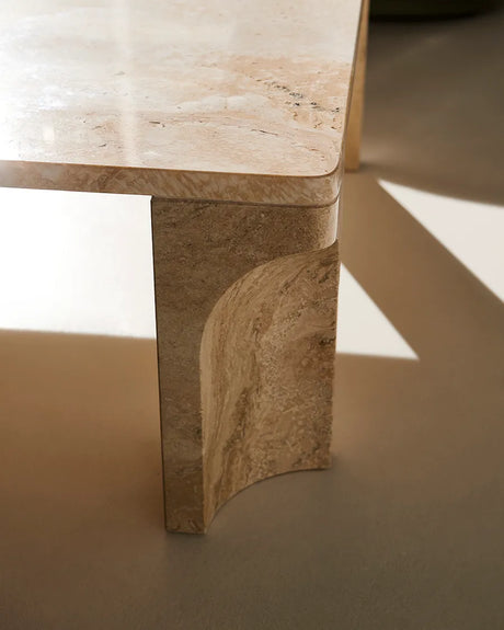 Doric Coffee Table 140 x 80 cm, Neutral White Travertin von GUBI - 4 - Jacobsen Plus