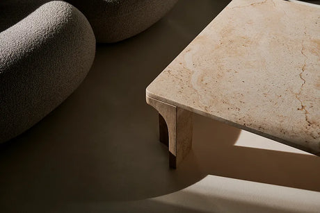 Doric Coffee Table 140 x 80 cm, Neutral White Travertin von GUBI - 5 - Jacobsen Plus