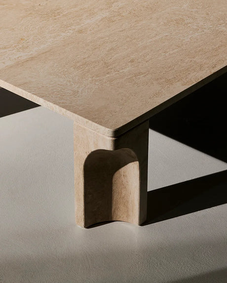 Doric Coffee Table 80 x 80 cm, Neutral White Travertin von GUBI - 3 - Jacobsen Plus