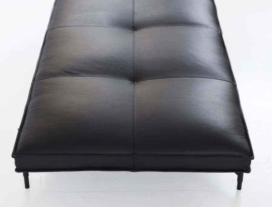 Daybed, schwarzes Leder von HANDVÄRK - 3 - Jacobsen Plus