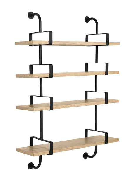Démon 4 Shelves von GUBI - L: 215 cm / Schwarz gebeizte Esche - Jacobsen Plus
