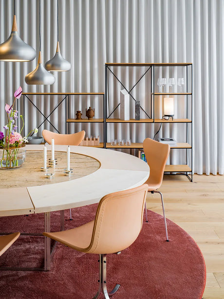 PK9 Stuhl von Poul Kjærholm - Aura Leder / Cognac - Jacobsen Plus