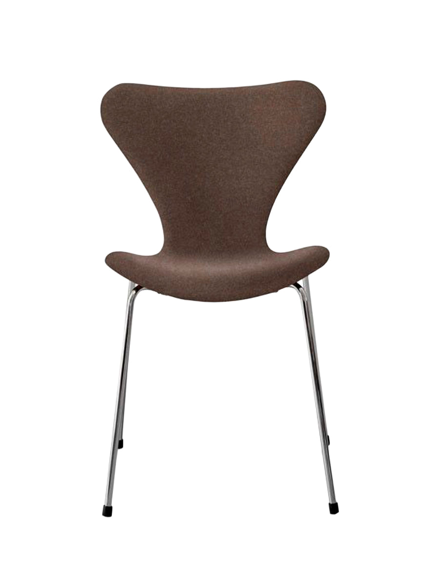 3107 stol, fuldpolstret Divina Melange FV. 260 / krom stel af Arne Jacobsen - 1 - Jacobsen Plus