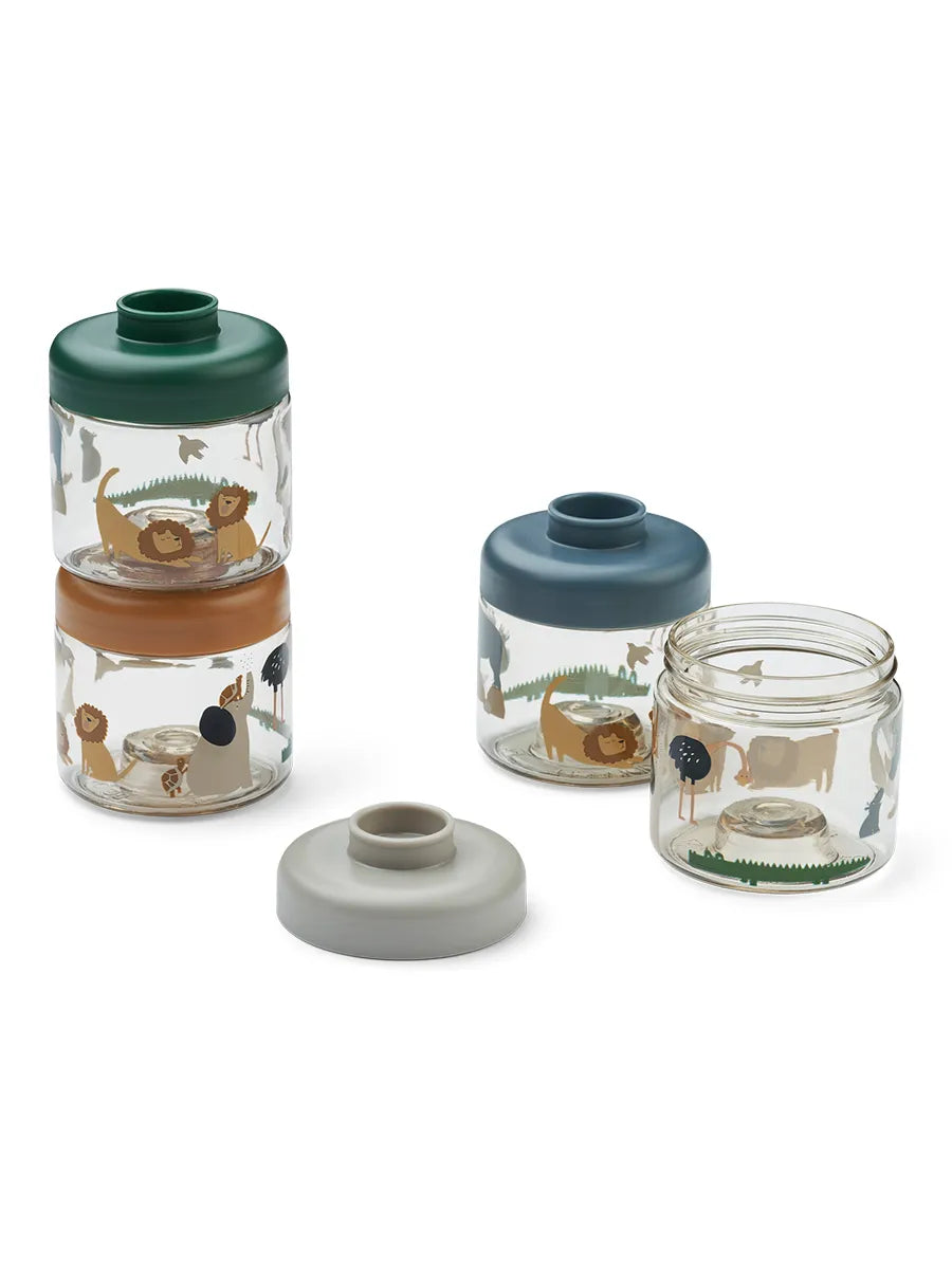 Dominique Baby Food Boxes 4-Pack, All together/Sandy fra Liewood