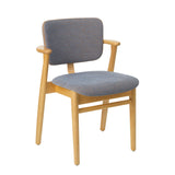 Domus Chair, gepolstert von Artek - Honiggebeizte Birke - WOW RE 4441 – Prestige Nougat Kordelabschluss - Jacobsen Plus