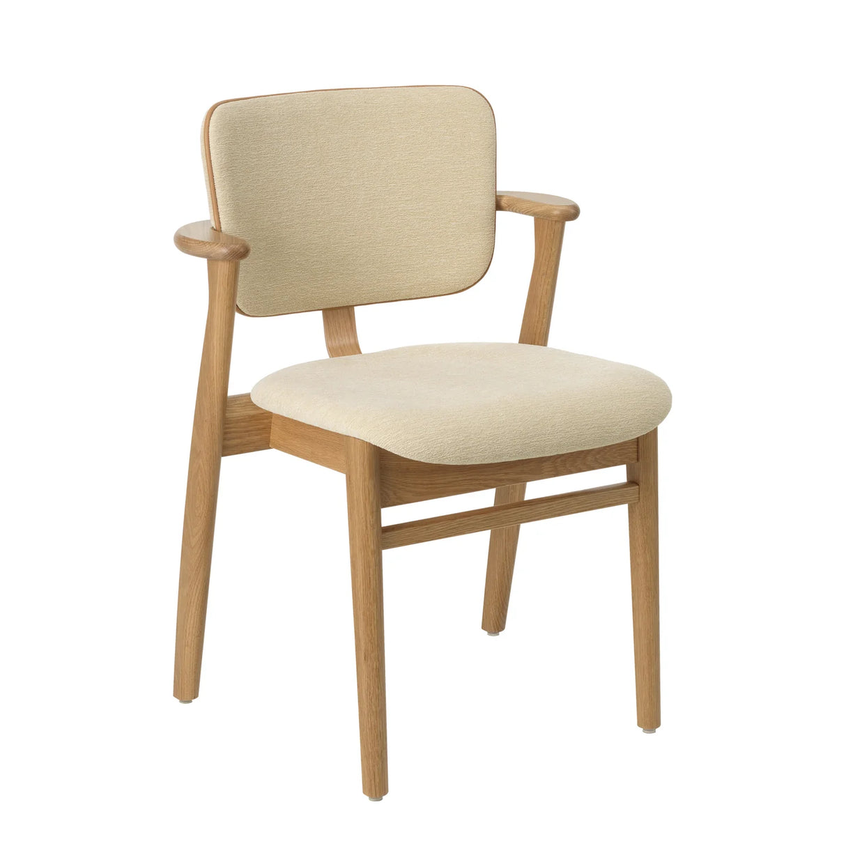 Domus Chair, gepolstert von Artek - Eiche - WOW RE 6511 - Leder Prestige mit Nougat-Paspelierung - Jacobsen Plus