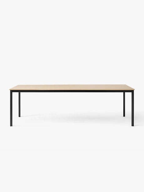 Drip Tisch von &Tradition - L: 141-170 x B: 80 x H: 74 cm / Schwarzes Aluminium / Eichenfurnier - Jacobsen Plus