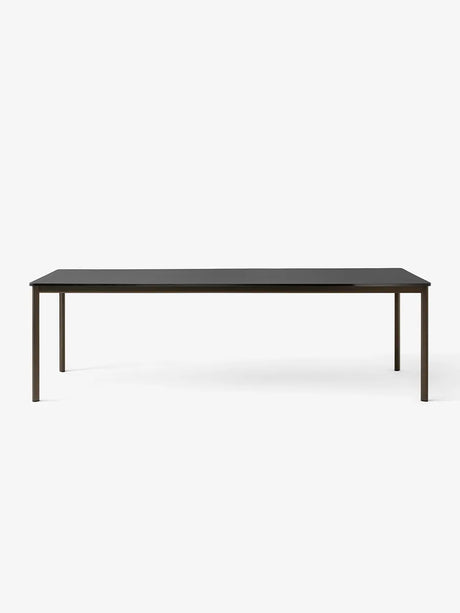 Drip Tisch von &Tradition - L: 141-170 x B: 80 x H: 74 cm / Bronziertes Aluminium / Black Fenix Nano Laminat - Jacobsen Plus