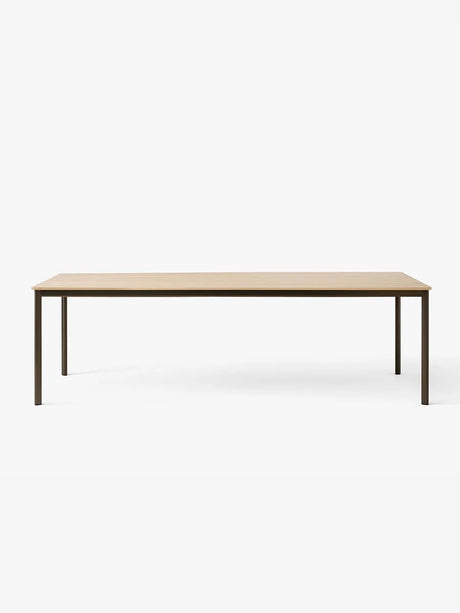 Drip Tisch von &Tradition - L: 141-170 x B: 80 x H: 74 cm / Bronziertes Aluminium / Eichenfurnier - Jacobsen Plus