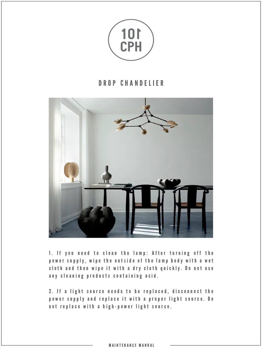 Drop Chandelier, oxidized fra 101 Copenhagen - 5 - Jacobsen Plus
