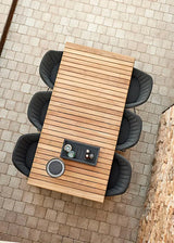 Drop Esstisch m/120 cm udtræk, Teak/lava grey fra Cane-line - 2 - Jacobsen Plus