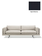 EJ280 Sofa fra Fredericia Furniture - Njord - Marine / Model 8072 - 280 cm - Jacobsen Plus