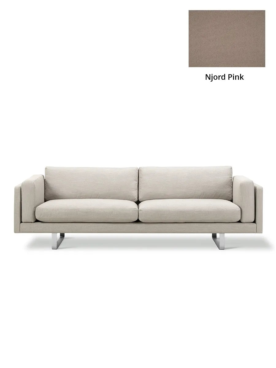 EJ280 Sofa fra Fredericia Furniture - Njord - Pink / Model 8052 - 212 cm - Jacobsen Plus