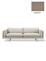 EJ280 Sofa fra Fredericia Furniture - Njord - Pink / Model 8052 - 212 cm - Jacobsen Plus