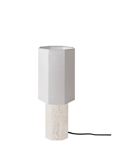 The Eight Over Eight Lamp Small, beige Travertin von Louise Roe - Hellgrau - Jacobsen Plus