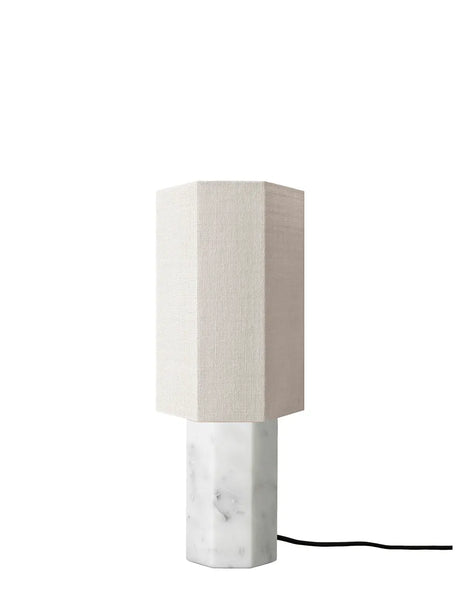 The Eight Over Eight Lamp Small, weißer Marble von Louise Roe - Jute White - Jacobsen Plus