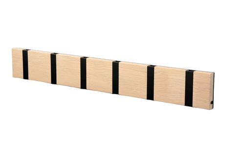 KNAX Garderobenleiste mit sechs Knager von LoCa - Ahorn / Graue Haken - Jacobsen Plus