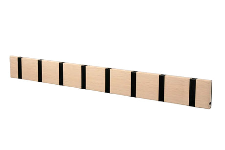 KNAX Garderobenleiste mit acht Knager von LoCa - Ahorn / Graue Haken - Jacobsen Plus