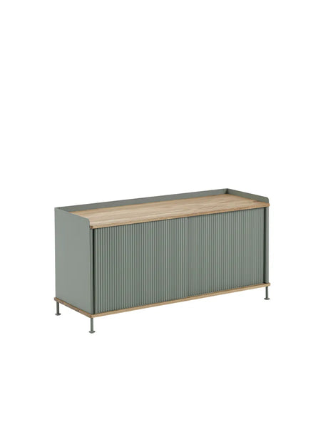 Enfold Sideboard, 124 x 45 cm von Muuto - Schwarz - Jacobsen Plus