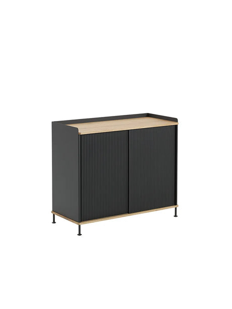 Enfold Sideboard, 100 x 45 cm von Muuto - Schwarz - Jacobsen Plus