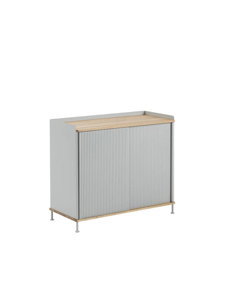 Enfold Sideboard, 100 x 45 cm von Muuto - Grey - Jacobsen Plus