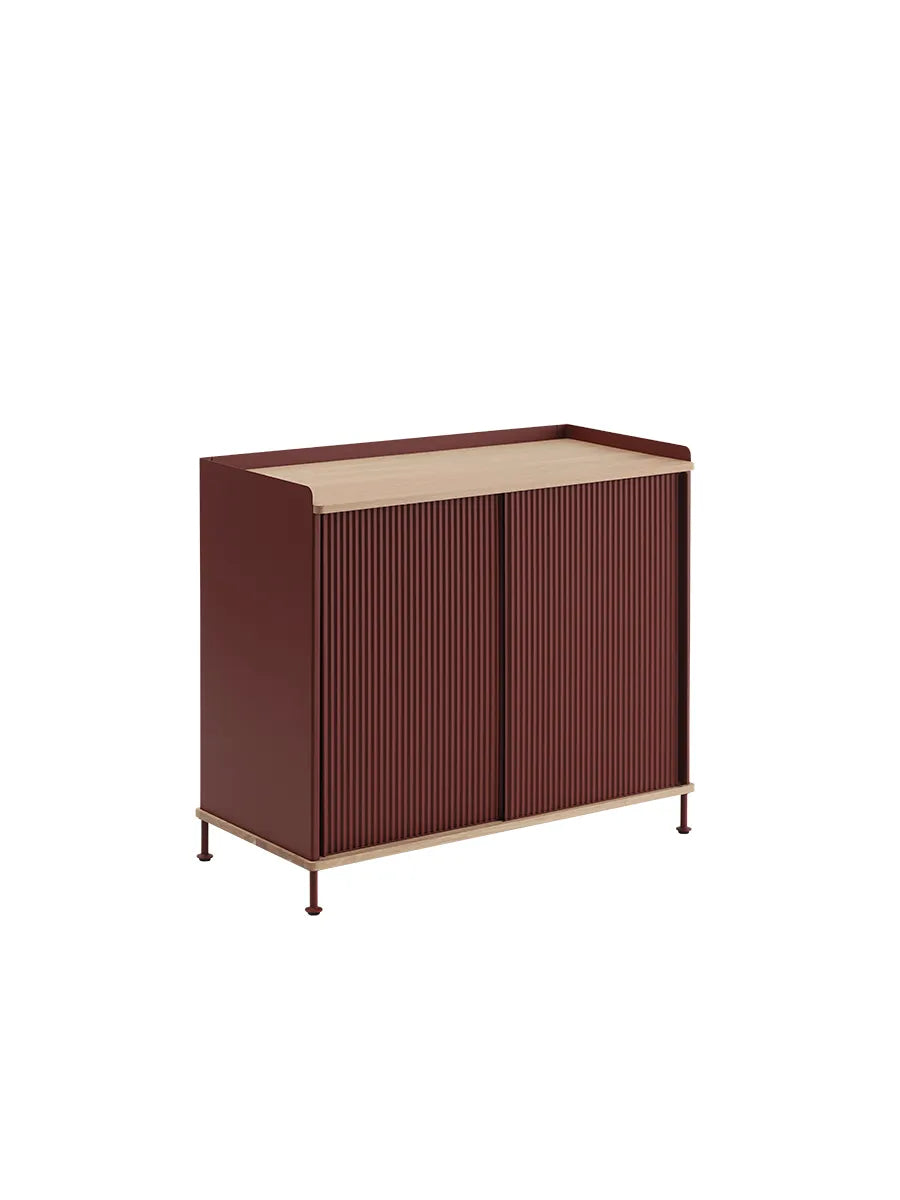 Enfold Sideboard, 100 x 45 cm fra Muuto - Deep red - Jacobsen Plus
