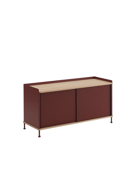 Enfold Sideboard, 124 x 45 cm von Muuto - Schwarz - Jacobsen Plus