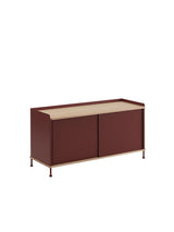 Enfold Sideboard, 124 x 45 cm fra Muuto - Deep red - Jacobsen Plus