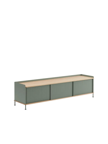 Enfold Sideboard, 186 x 45 cm von Muuto - Schwarz - Jacobsen Plus
