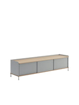 Enfold Sideboard, 186 x 45 cm fra Muuto - Grey - Jacobsen Plus