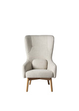 FDB Møbler - L35 Gesja, Øreklapstol, beige tekstil - 4 - Jacobsen Plus