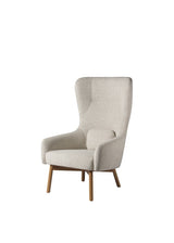 FDB Møbler - L35 Gesja, Øreklapstol, beige tekstil - 1 - Jacobsen Plus