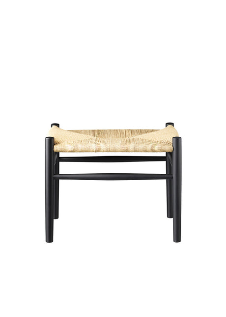 J83 Hocker von FDB Møbler - Lakeret Eg mit Naturflet - Jacobsen Plus